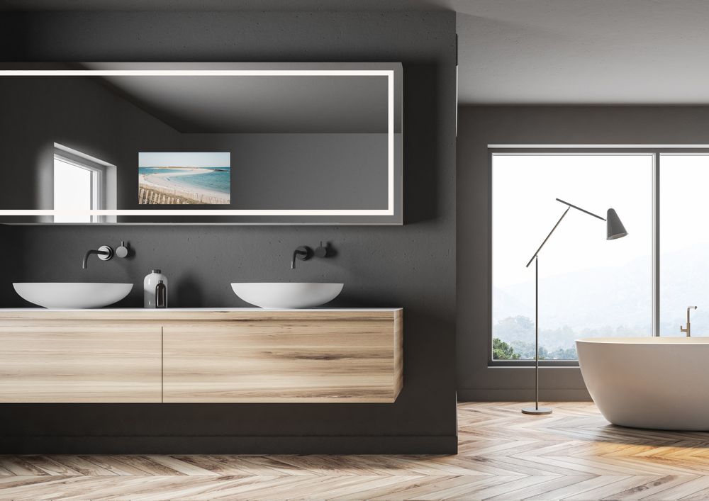 Miroirs pour salle de bain - Miroir HYMAGE TV DTF-2202 - HYMAGE - CONCEPTEUR DE TÉLÉVISEURS MIROIRS