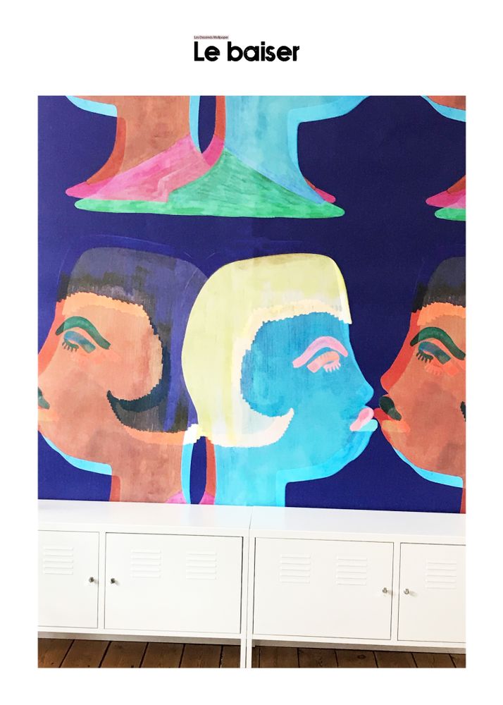 Wallpaper - LE BAISER - LES DESSINES WALLPAPER