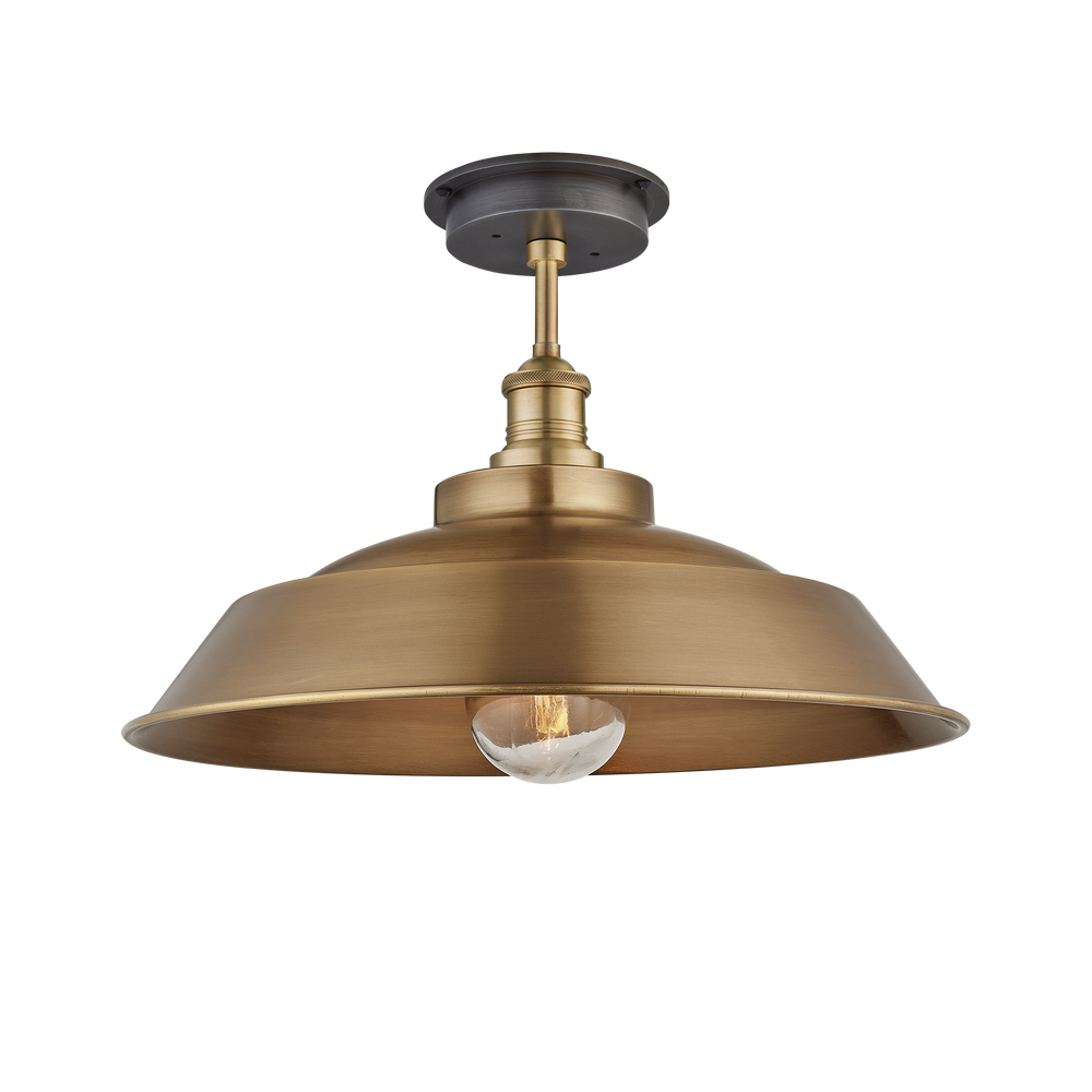 Suspensions extérieures - Brooklyn Outdoor & Bathroom Step Flush Mount - 16 Inch - INDUSTVILLE