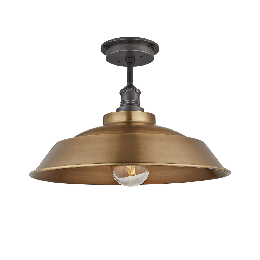 Suspensions extérieures - Brooklyn Outdoor & Bathroom Step Flush Mount - 16 Inch - INDUSTVILLE