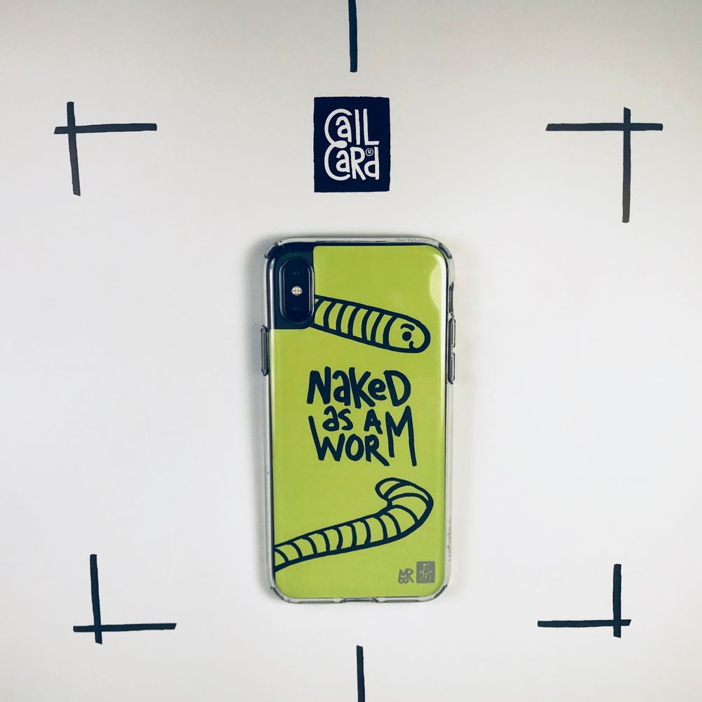 Apparel - NAKED AS A WORM PHONE CASE - CALL CARD®