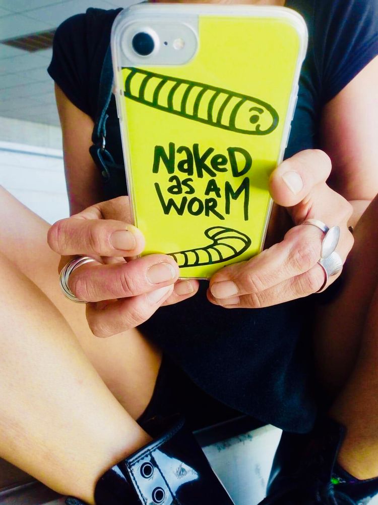 Apparel - NAKED AS A WORM PHONE CASE - CALL CARD®