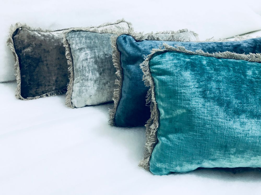 Fabric cushions - CUSHIONS VELVET TSAR APACHE - BERENGERE LEROY