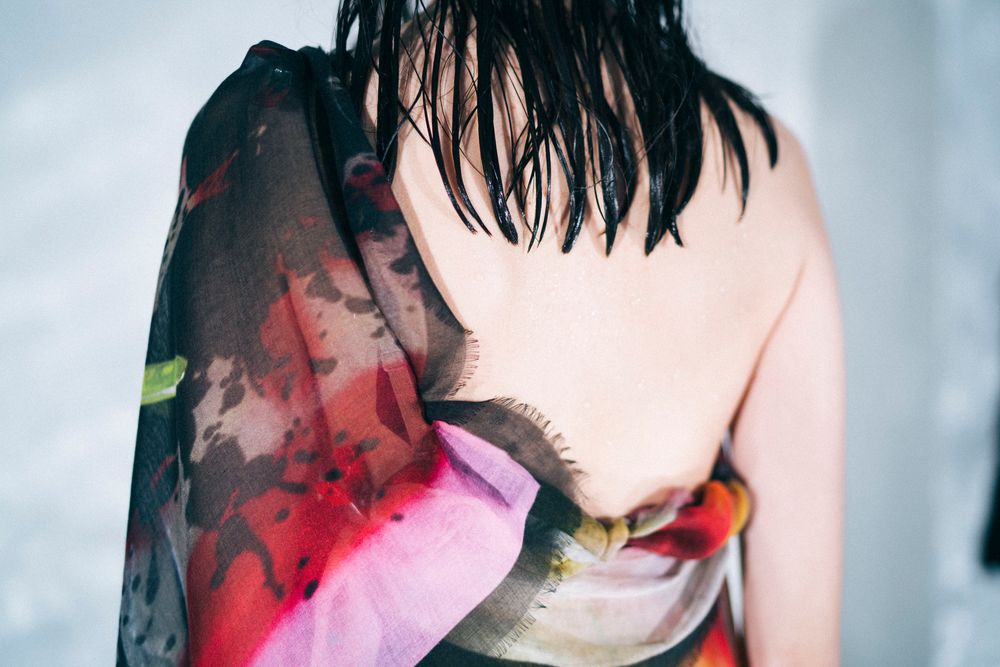 Foulards et écharpes - Wild Feathers - ISABELLE GOUGENHEIM DESIGNS