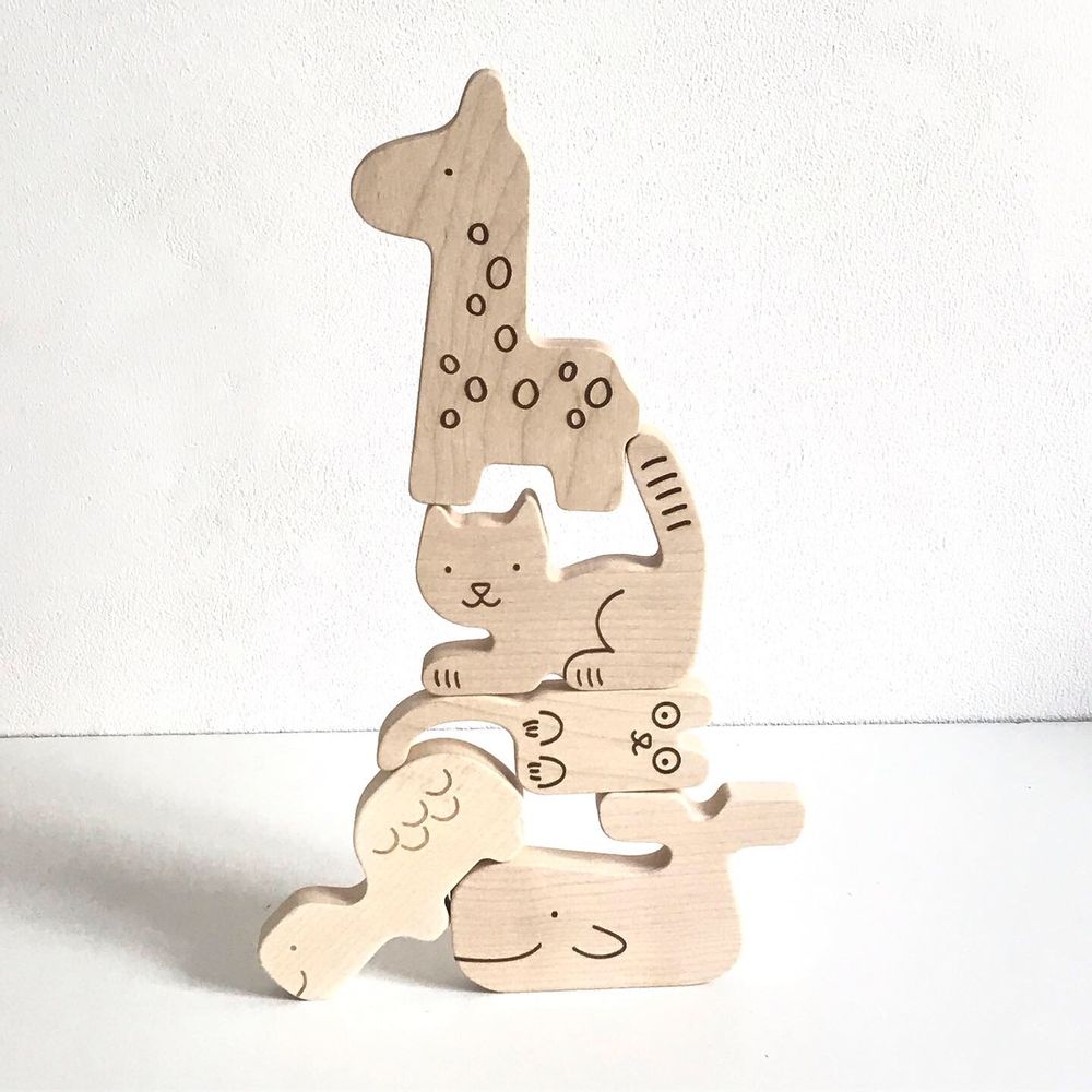 Jouets enfants - Puzzle Animaux bois - BRIKI VROOM VROOM