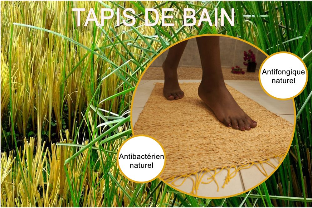 Installation accessories - braided vetiver rug - ARÔME DE MAISON CHEZ JOSEPH