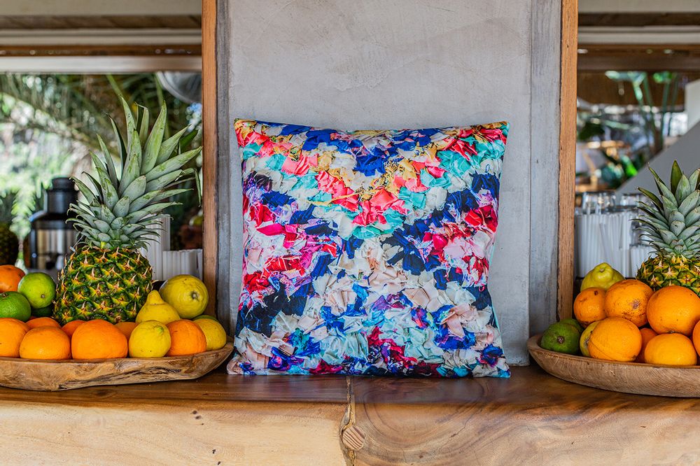 Coussins textile - Coussin "DIAMONDS", velours, coton, imprimés motifs Ethniques - ARTPILO