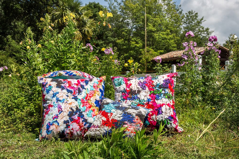 Coussins textile - Coussin "DIAMONDS", velours, coton, imprimés motifs Ethniques - ARTPILO