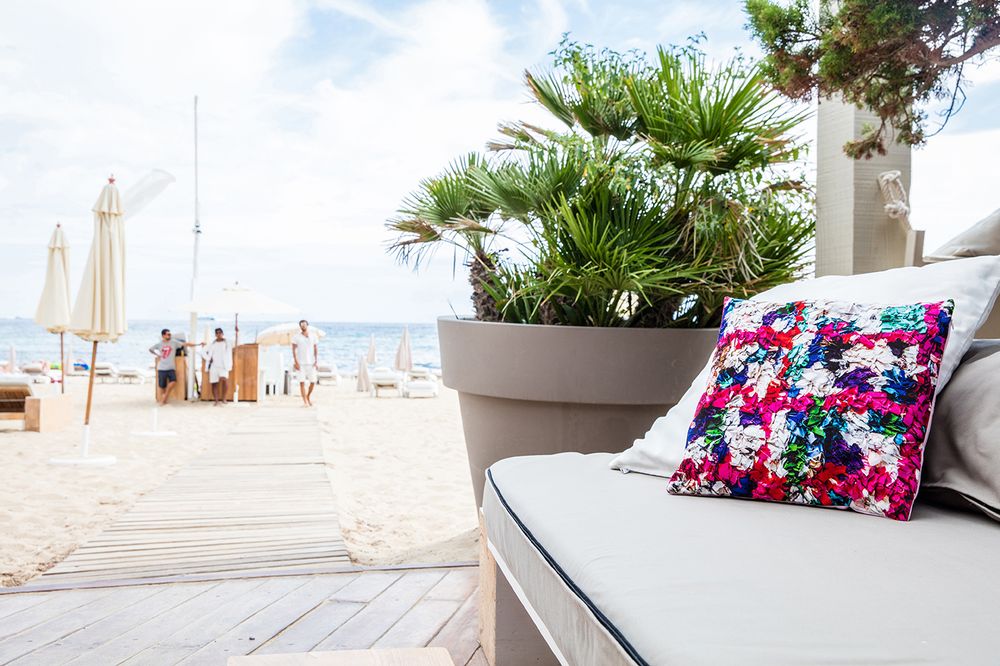 Fabric cushions - "FLOWERS" cushion, cotton or velvet, Ethnic prints - ARTPILO