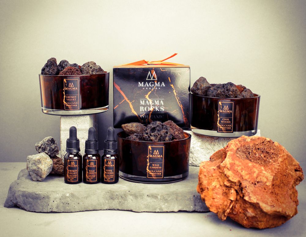 Home fragrances - Magma Rocks (Volcanic Rock Diffuser) - MAGMA LONDON