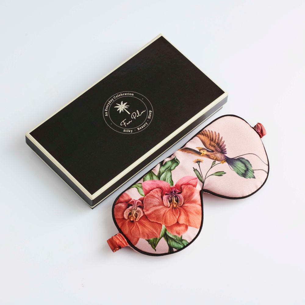 Vêtements de nuit - Fan Palm Eye Silk Mask - FAN PALM