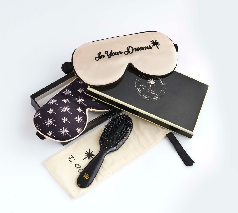 Vêtements de nuit - Fan Palm Eye Silk Mask - FAN PALM