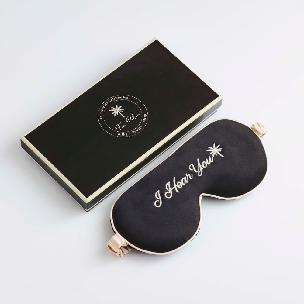 Vêtements de nuit - Fan Palm Eye Silk Mask - FAN PALM