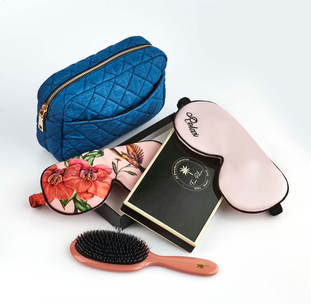 Vêtements de nuit - Fan Palm Eye Silk Mask - FAN PALM