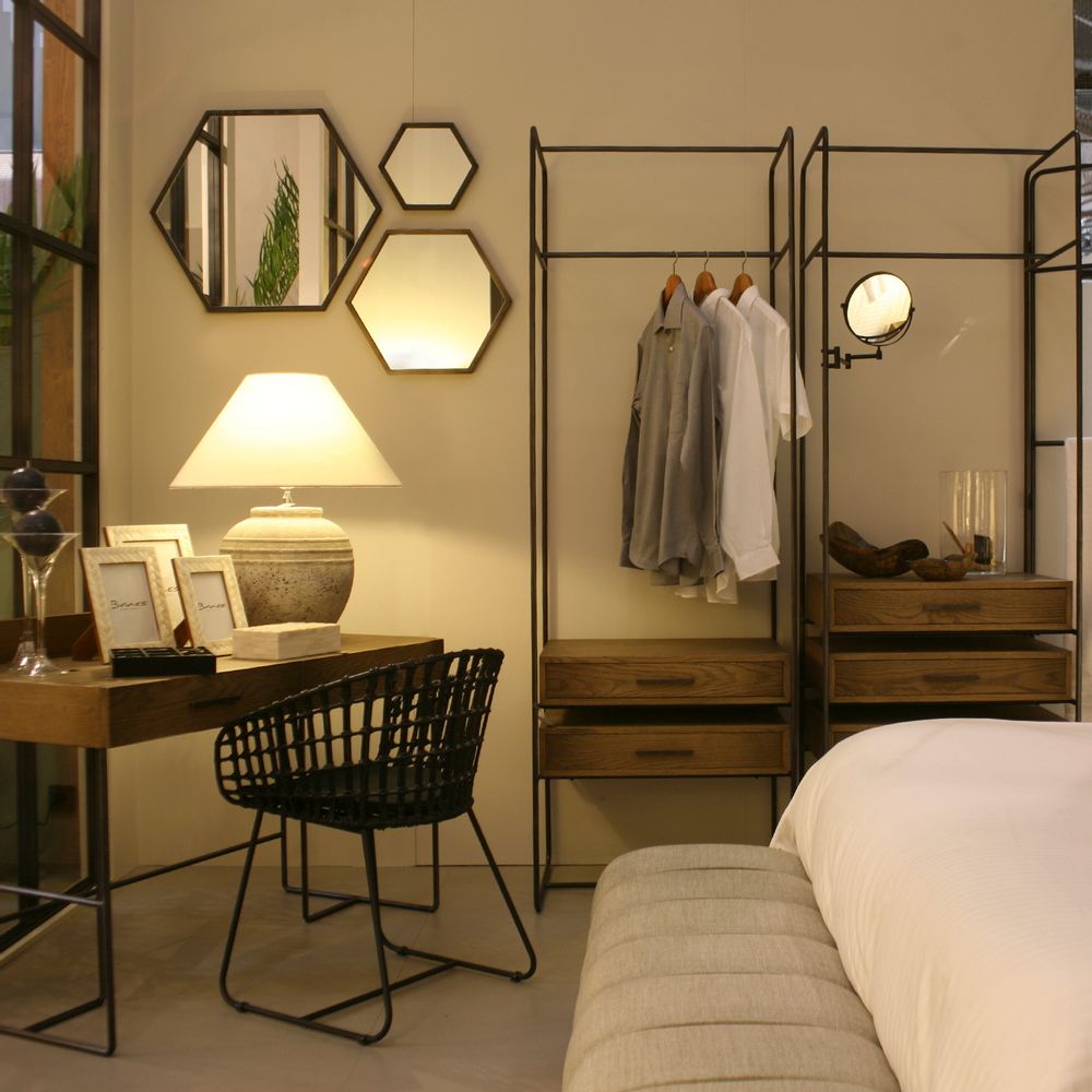 Wardrobe - SIRSA COLLECTION METAL AND OAK - BRUCS