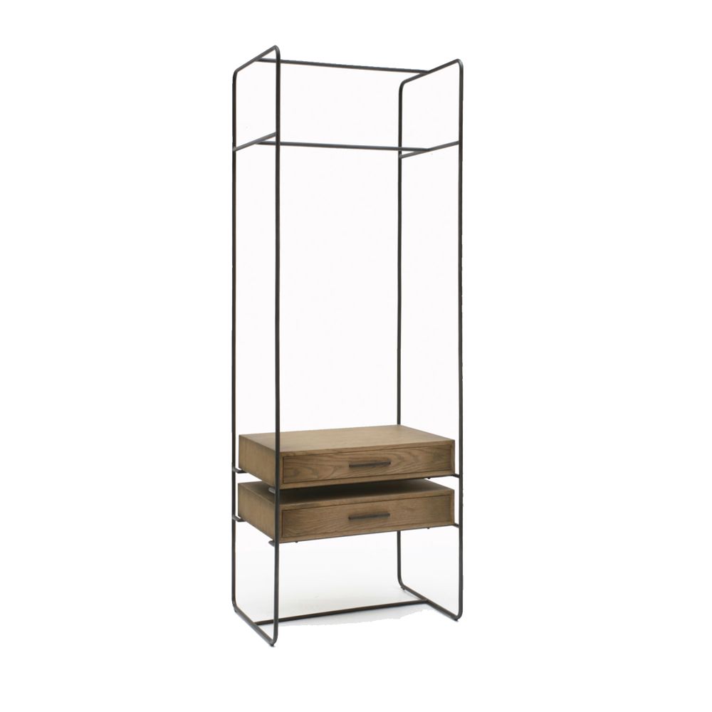 Wardrobe - SIRSA COLLECTION METAL AND OAK - BRUCS