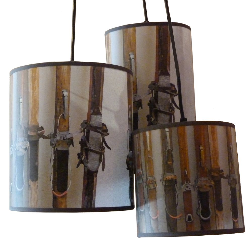 Chambres d'hôtels - COLLECTION LUMINAIRES MONTAGNE /SUSPENSION SIMPLE OU TRIPLE / PERSONNALISABLE ET SUR MESURE - LA MAISON DE GASPARD