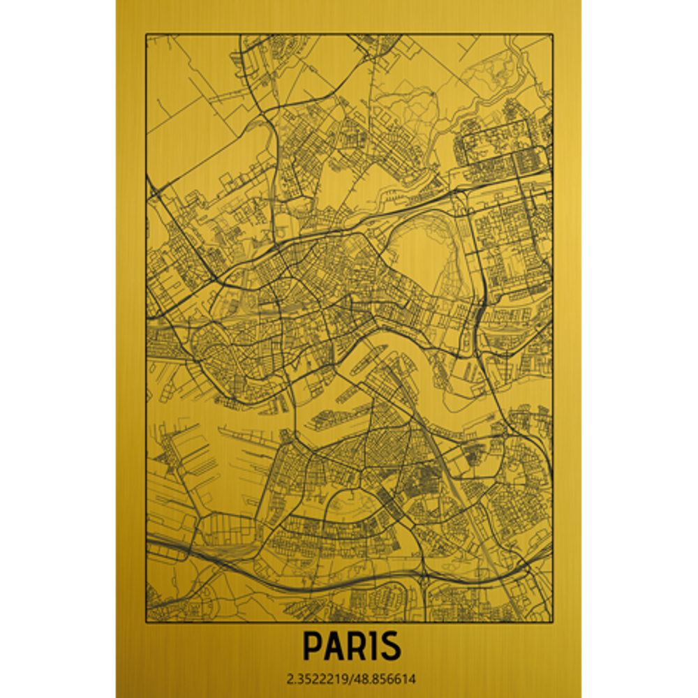 Other wall decoration - AluArt Goldrush Paris II - MONDILAB