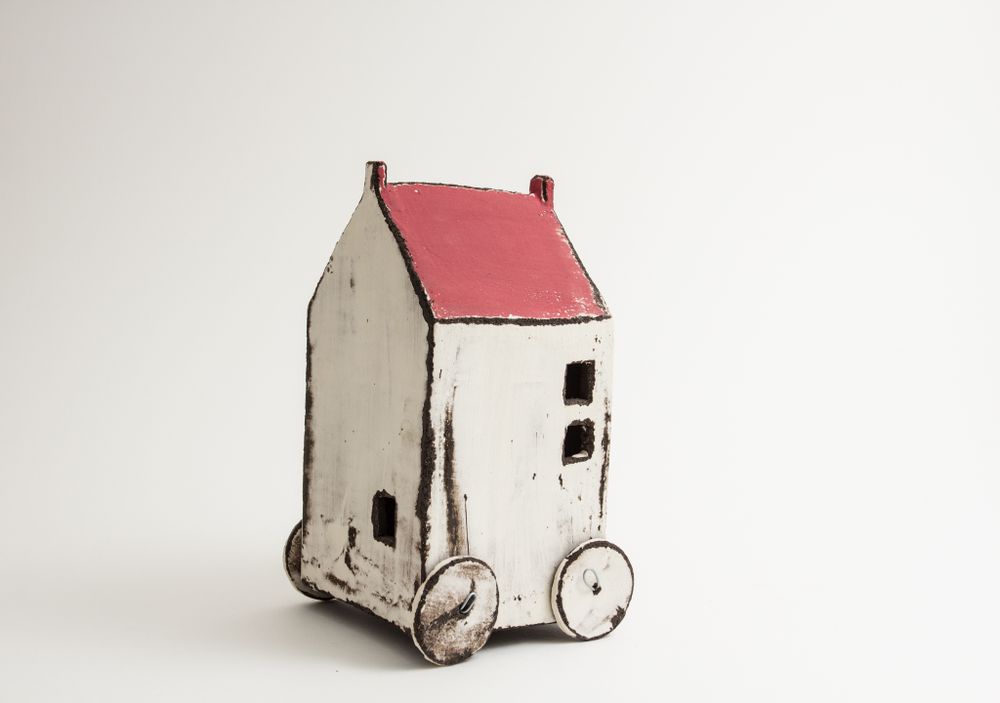 Objets design - Maison sur roulettes - BÉRANGÈRE CÉRAMIQUES