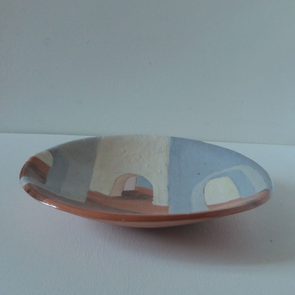 Decorative objects - bowl with décor architectural - ELISABETH BOURGET