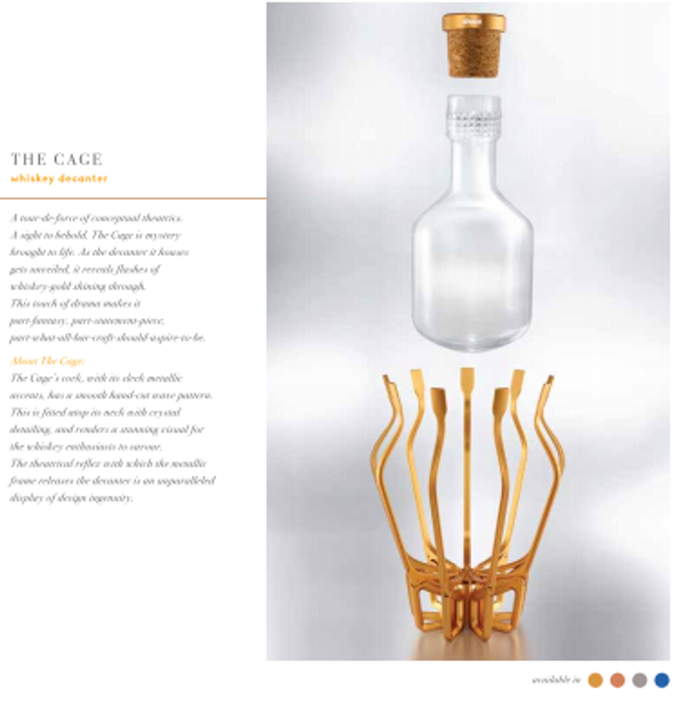 Licensed products - THE MAGICAL CAGE - Whiskey Decanter - SHAZE LUXURY RETAIL PVT LTD