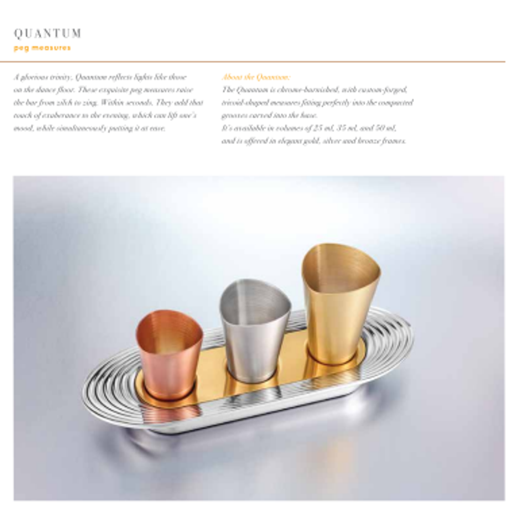 Objets personnalisables - Verres à shot Quantum : :Luxury - SHAZE LUXURY RETAIL PVT LTD