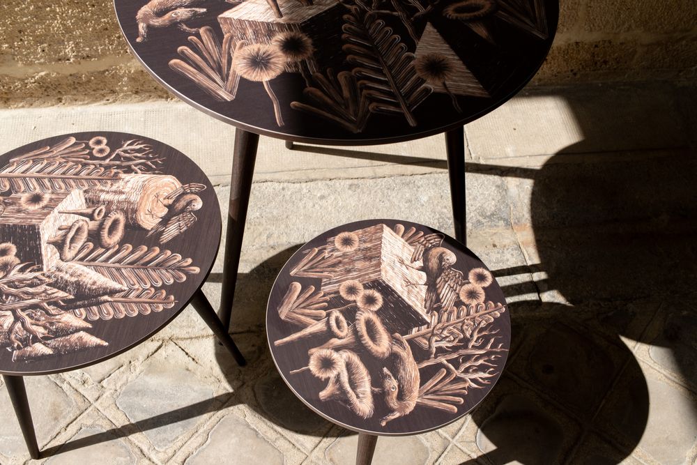 Tables basses - TABLES PAYSAGES INTERIEURS par BAPTISTE VANDAELE - BAZARTHERAPY EDITION