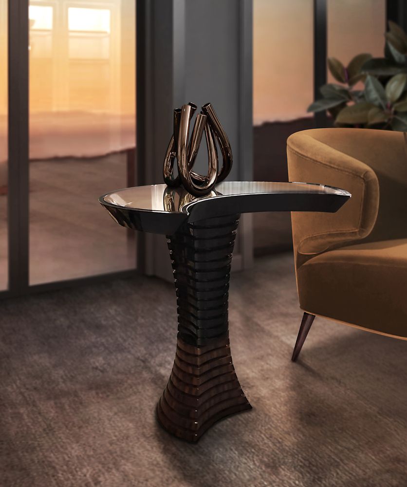 Dining Tables - Volute Side Table - MALABAR