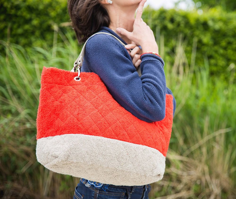 Bags and totes - SMALL BEACH BAG - PIMENT DE MER