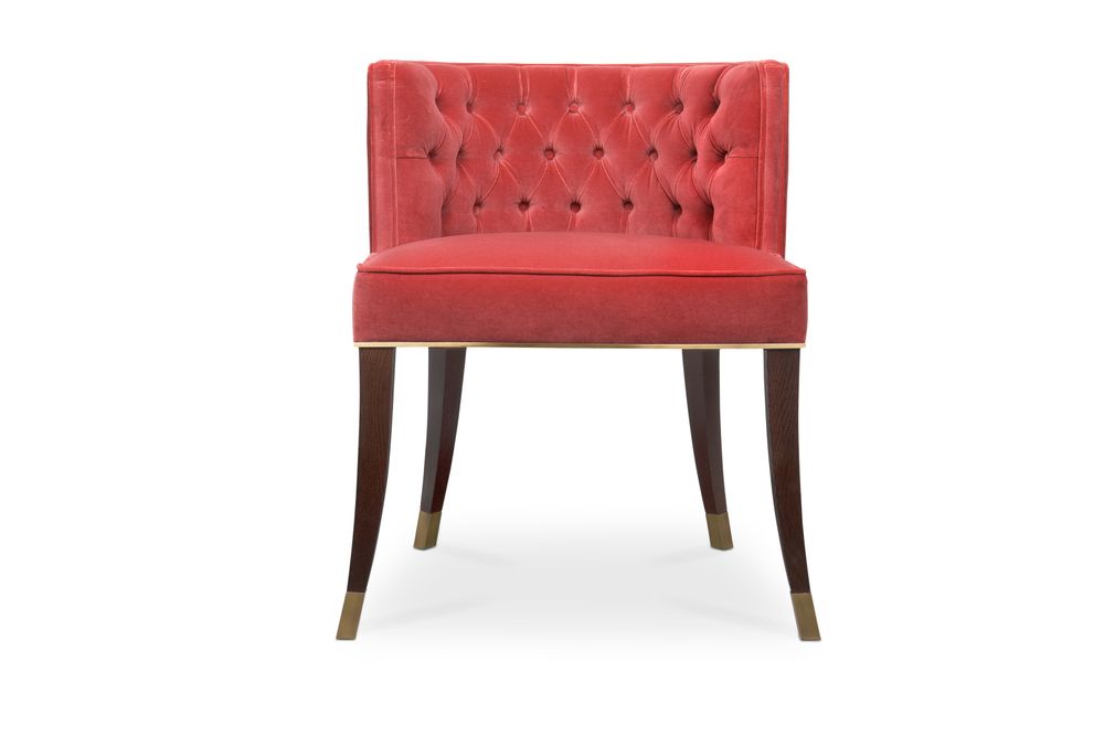 Chaises pour collectivités - BOURBON Fauteuil de salle à manger classique Bleu - Couleur Pantone de l'année 2020 - BRABBU DESIGN FORCES