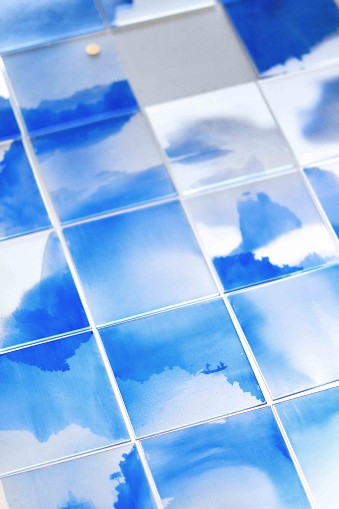 Other wall decoration - blue countries - LUCIE ROY - KALEIDOSCO