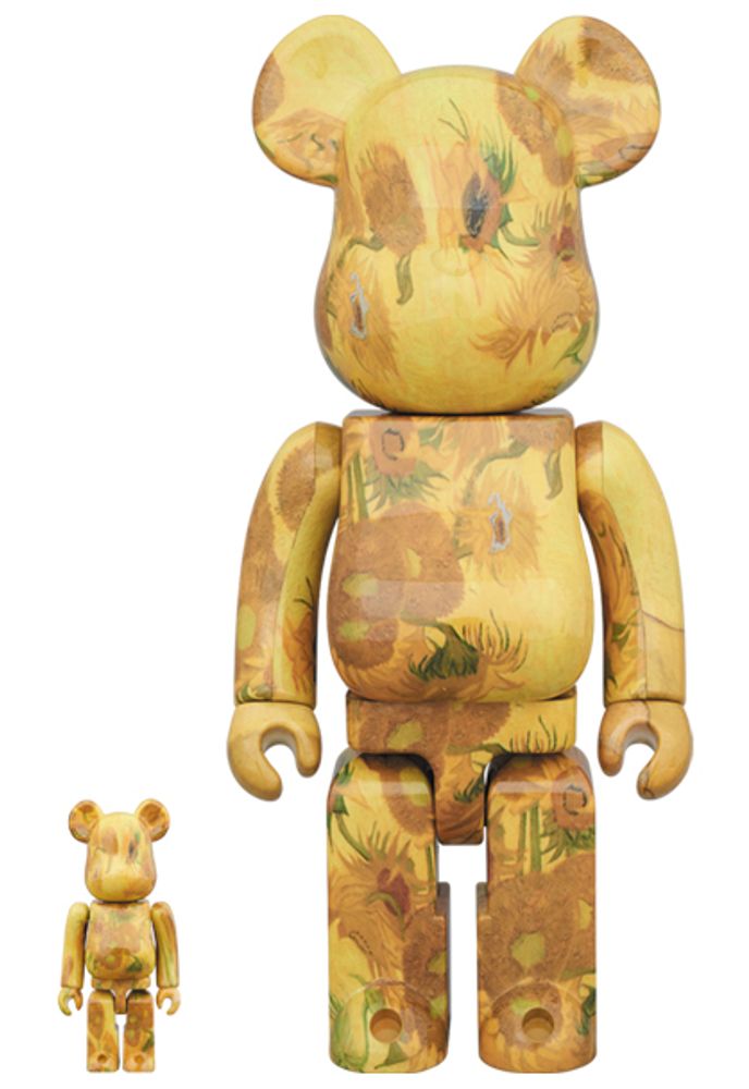 Sculptures, statuettes et miniatures - Bearbrick 100 + 400% V. Van Gogh - Tournesols - ARTOYZ
