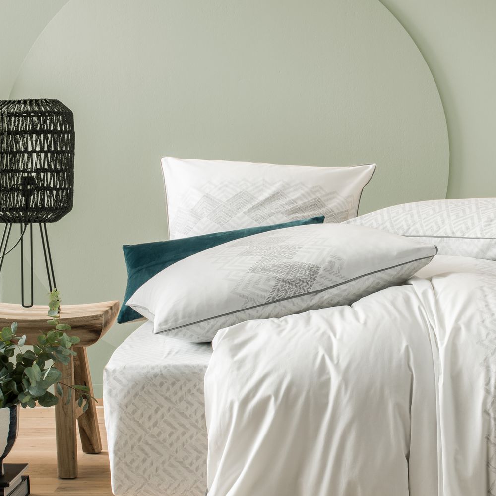 Linge de lit - Esprit tribal - BLANC CERISE