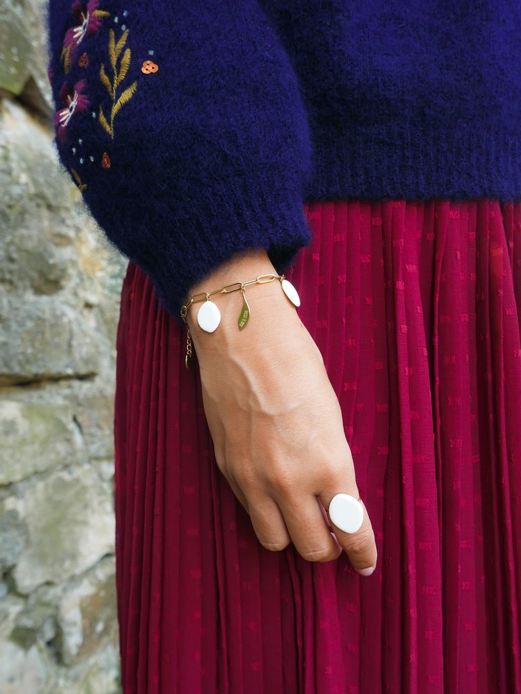 Jewelry - Olea Provence porcelain and gold rings - JOUR DE MISTRAL