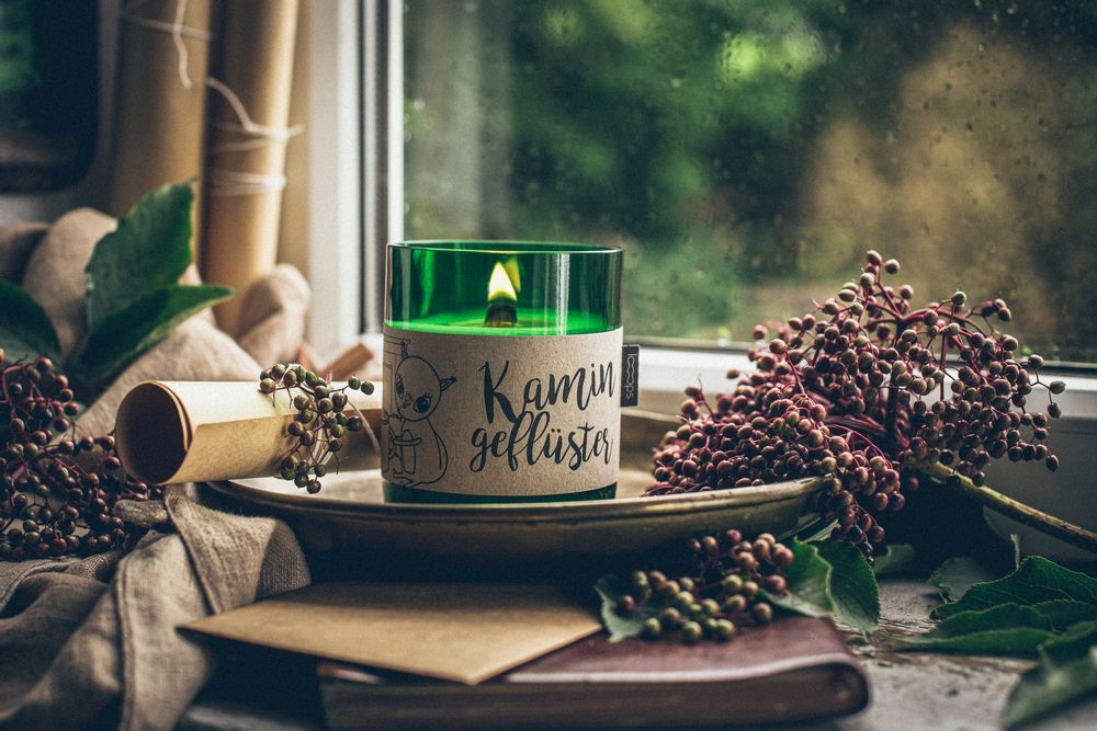 Objets design - Bougie parfumée KAMINGEFLÜSTER, 350ml - LOOOPS KERZEN
