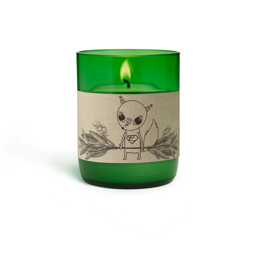 Home fragrances - Natural scented candle WILDKRÄUTER, 350ml - LOOOPS KERZEN