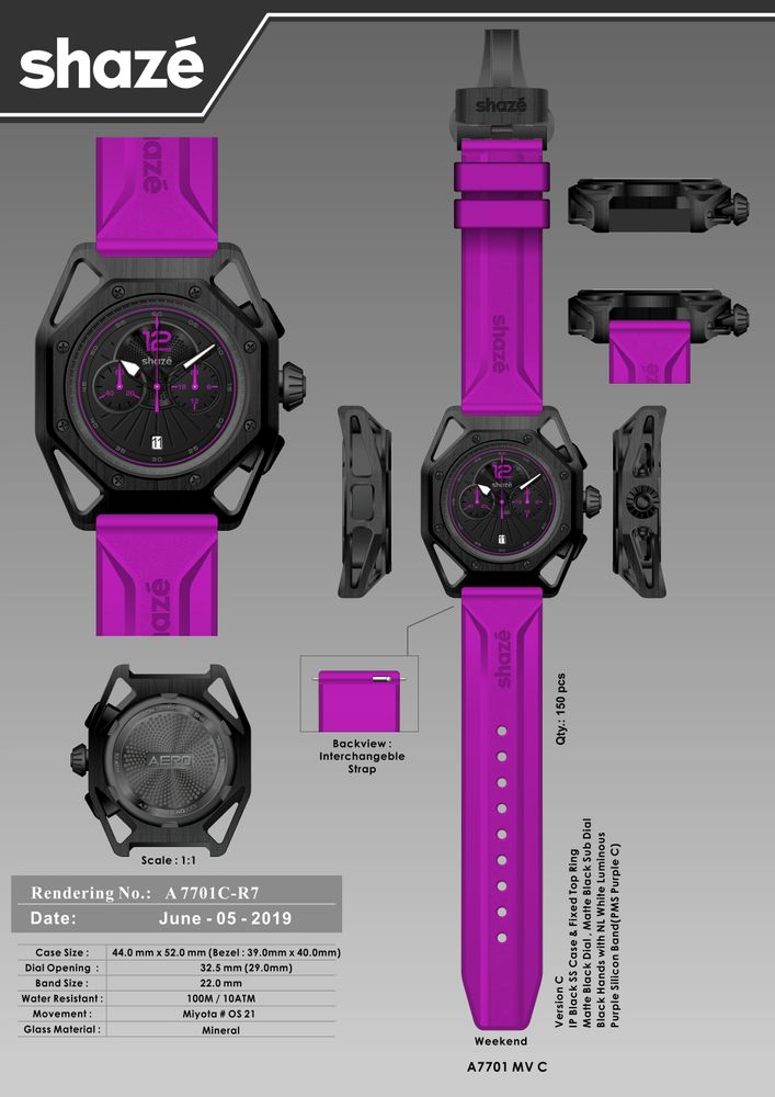 Montres et horlogerie - AERO Collections : Power Elegance - SHAZE LUXURY RETAIL PVT LTD