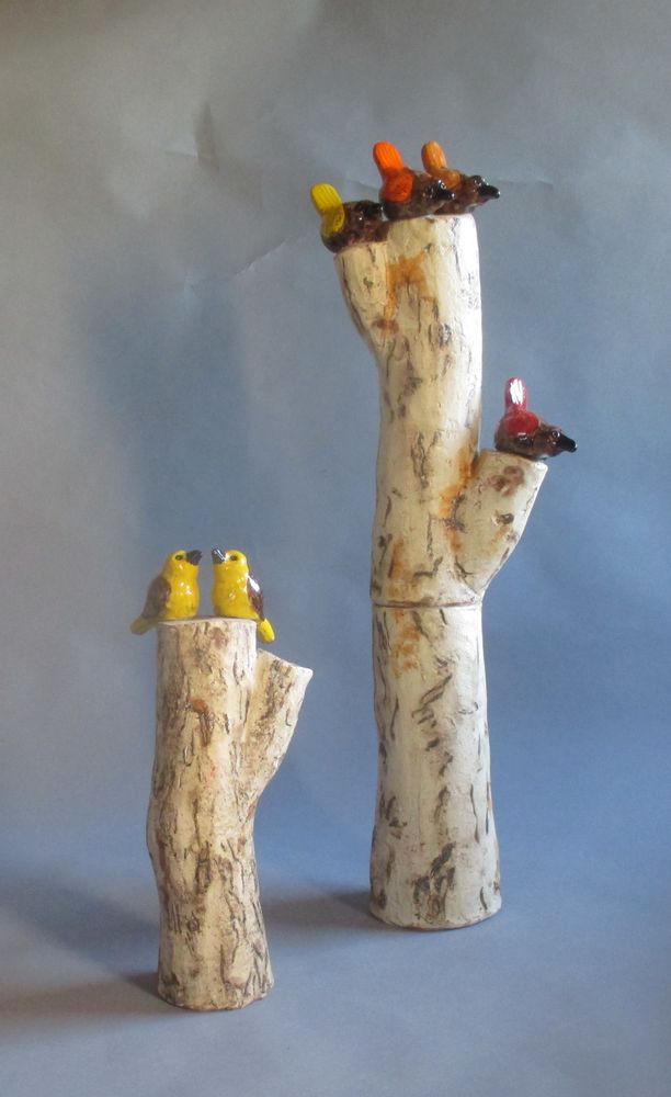 Sculptures, statuettes and miniatures - BIRD SCULPTURE - MARYLINE BERHAULT