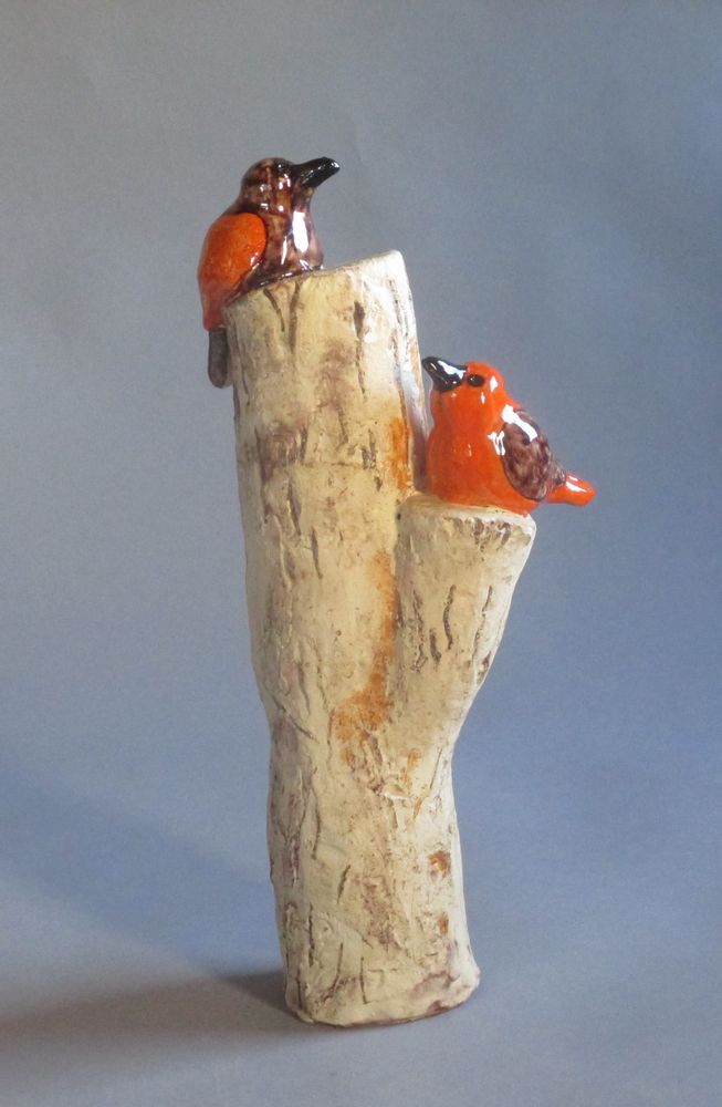 Sculptures, statuettes and miniatures - BIRD SCULPTURE - MARYLINE BERHAULT