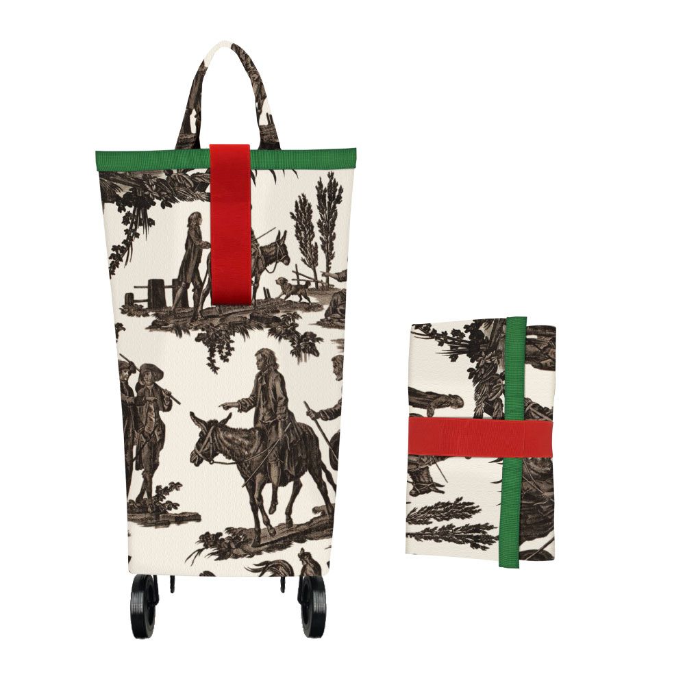 Sacs et cabas - SAC A ROULETTES TOILE DE JOUY "PASTORAL" - PERIGOT