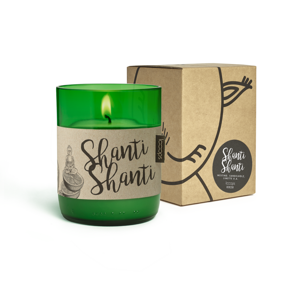 Candles - Scented candle SHANTI SHANTI, 350ml - LOOOPS KERZEN