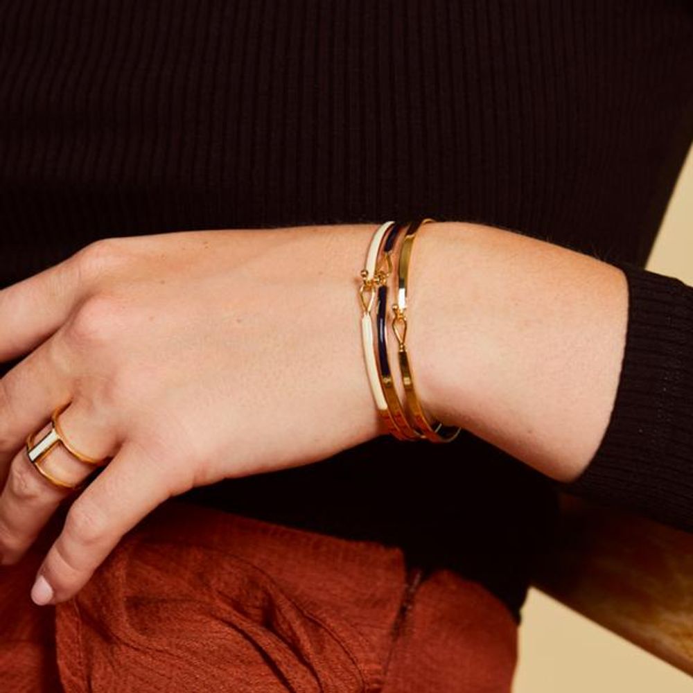 Bijoux - BRACELET LILY BLANC SABLE - BANGLE UP