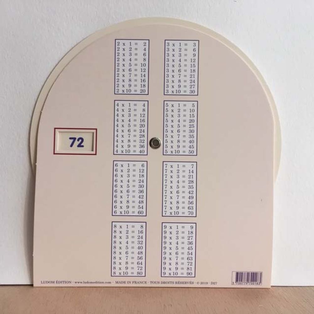 Children's games - Disc multiplication - answer in back - LUDOM-ÉDITION