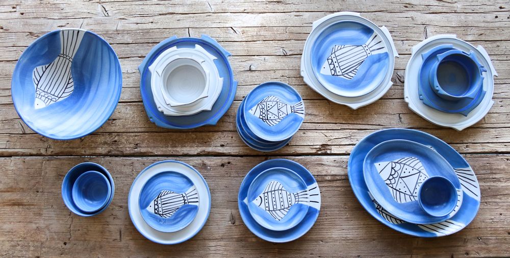 Everyday plates - MARIA - NAZARE - MARIA PORTUGAL TERRACOTA