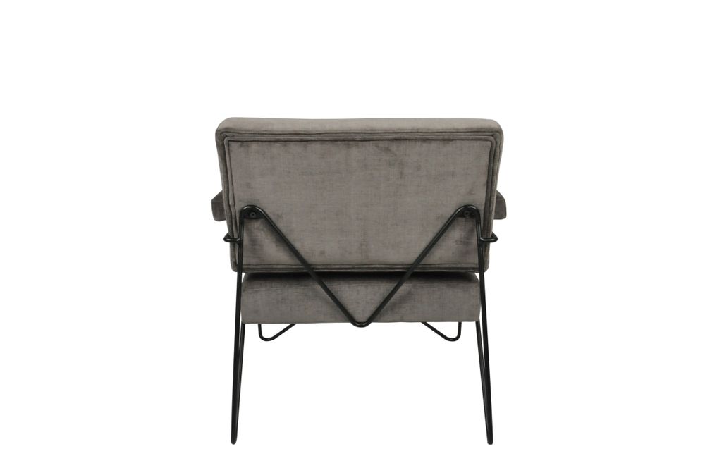 Chairs - Jessie, mouse chenille chair - RV ASTLEY LTD