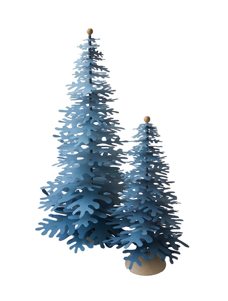 Christmas table settings - Jeans blue Christmas tabletop paper ornaments - FABGOOSE