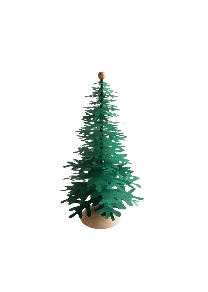 Christmas table settings - Green Christmas tabletop paper ornaments - FABGOOSE