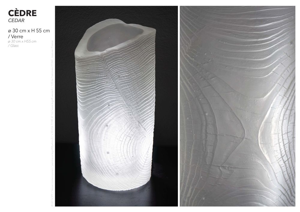 Vases - vase\" cedar\ " - LE GOFF-VERRIER
