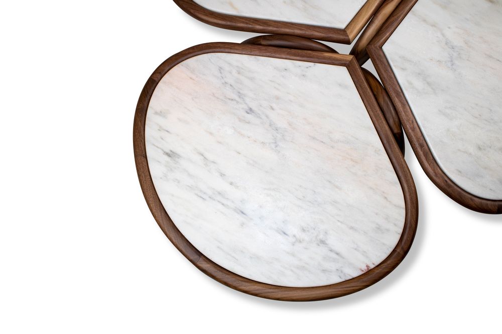 Coffee tables - Roatan coffee table set of 2 - ALMA DE LUCE