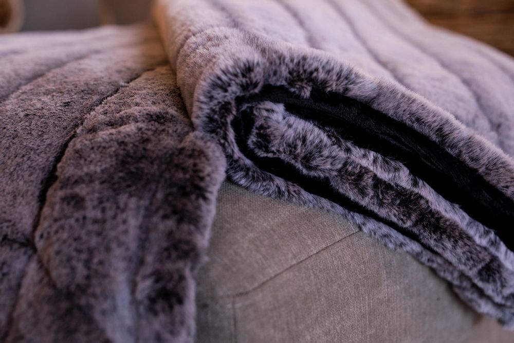 Plaids - FAUSSE FOURRURE *VISON* - PLAIDS COCOONING